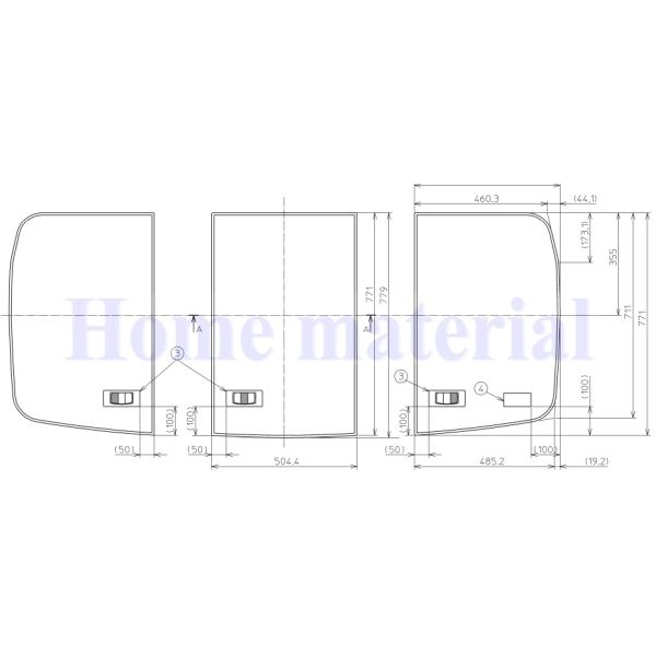 お風呂のふた TOTO 風呂ふた フラット浴槽用 3枚割り蓋 EKK81082W5｜Home material