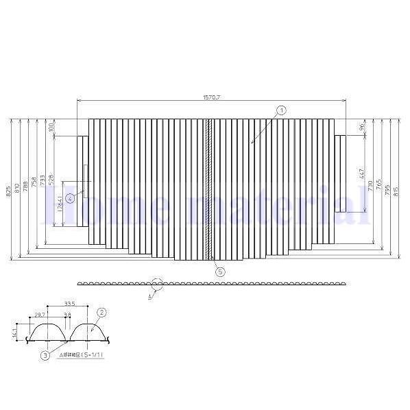 ■送料無料 お風呂のふた TOTO 風呂ふた シャッター式 巻きふた 外寸：1570.7×825mm EKK81107WR2