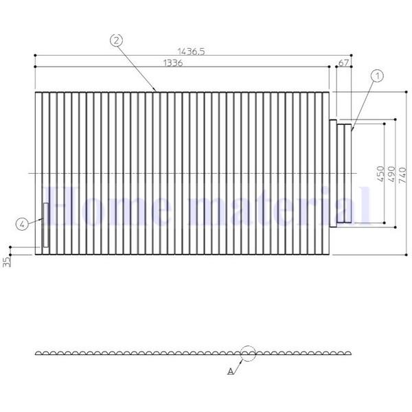 お風呂のふた TOTO 風呂ふた 軽量シャッター式 巻きふた EKK84123W1 740×1436.5