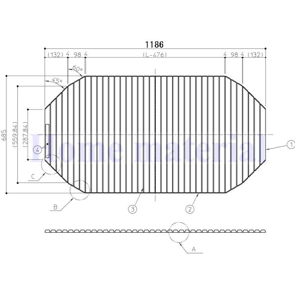 送料無料 お風呂のふた TOTO 風呂ふた シャッター式 巻きふた WB 1200 楕円浴槽用 シャッター式ふろふた EKK84144W1｜Home material