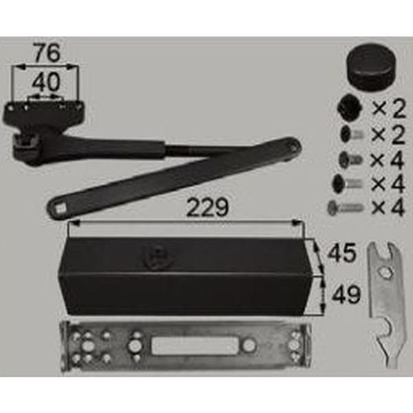 貨物輸送無料 LIXIL リクシル トステム ドアクローザー （働き掛ける兼用） ステンカラー K-0001-DVAA プレナスII プレナスX フィラード