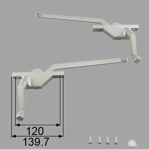 送料無料 LIXIL リクシル トステム 窓（サッシ） 出窓 オペレーターハンドル（左右セット） SET678BS｜Home material