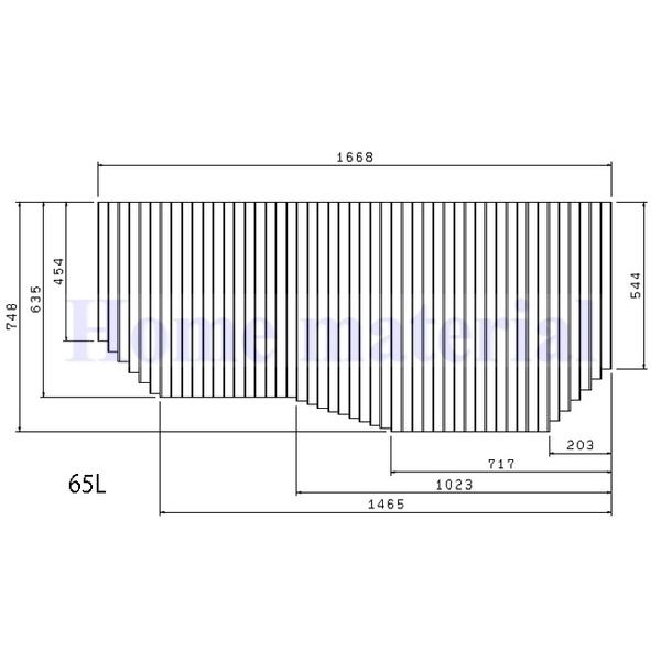 送料無料 お風呂のふた TOCLAS トクラス (旧ヤマハ） 65L （ 品番 ） GFFMALW2AX (後継品 GFFMALW2A1 )巻きフタ 風呂ふた 巻きふた｜Home material