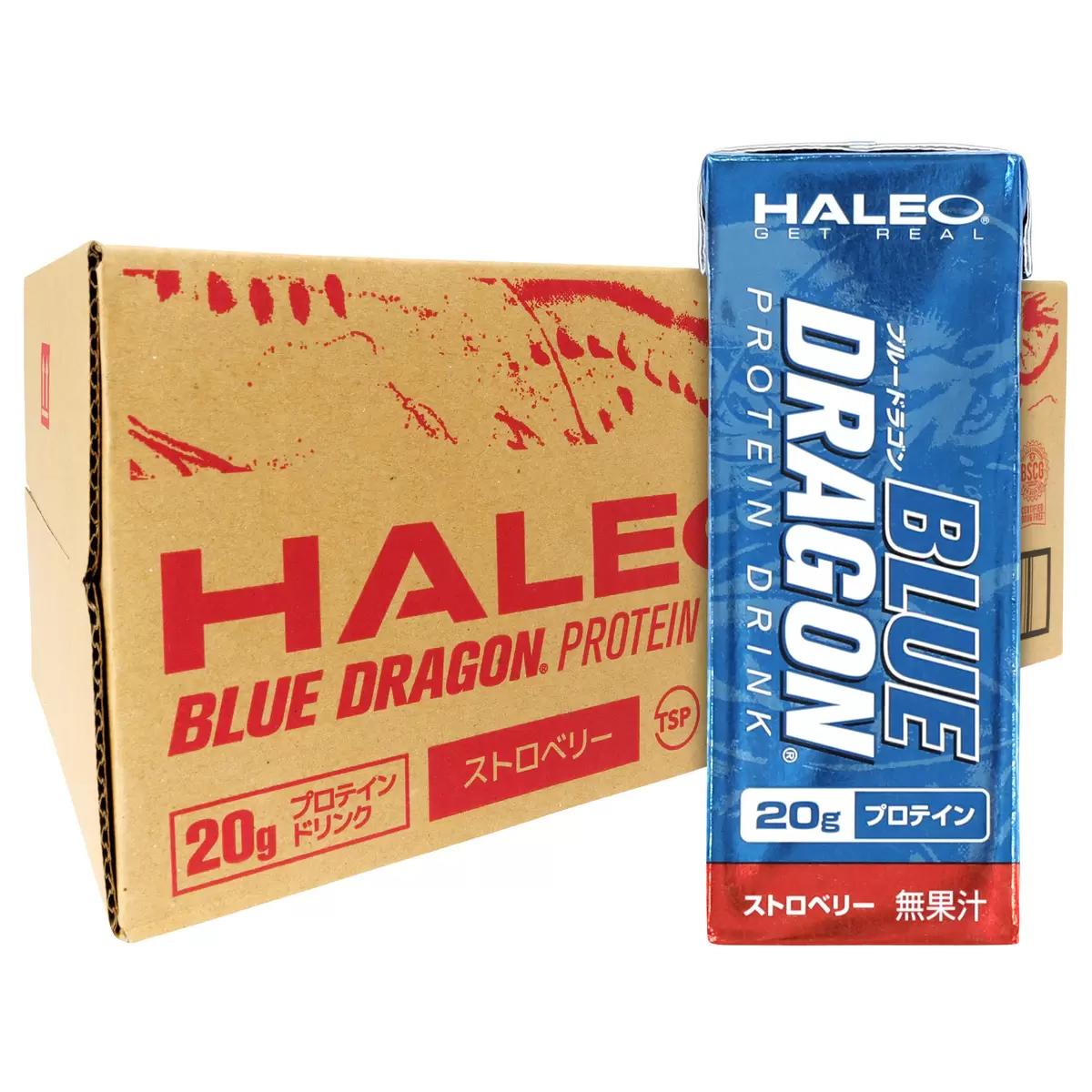 【尖んがり最大限度12倍! 】HALEO タンパク質ドリンク オランダ苺酪漿味わい 200ml x 24本 76013