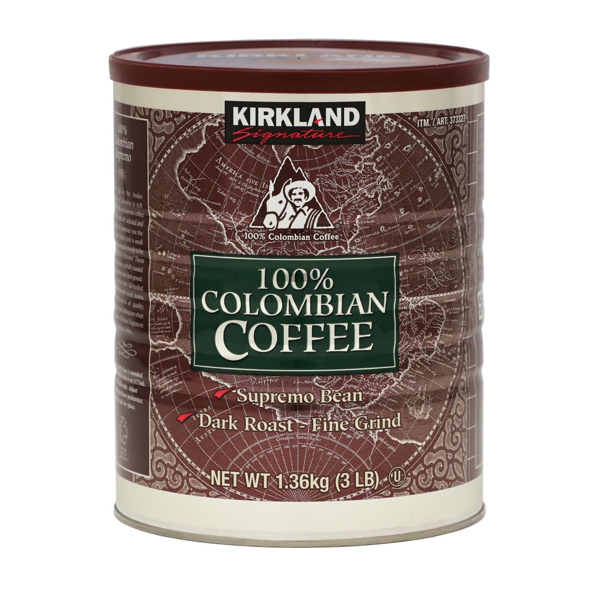 【ポイント最大9倍!本日限定！】カークランドシグネチャー コロンビアコーヒー（粉）1.36kg ct373327