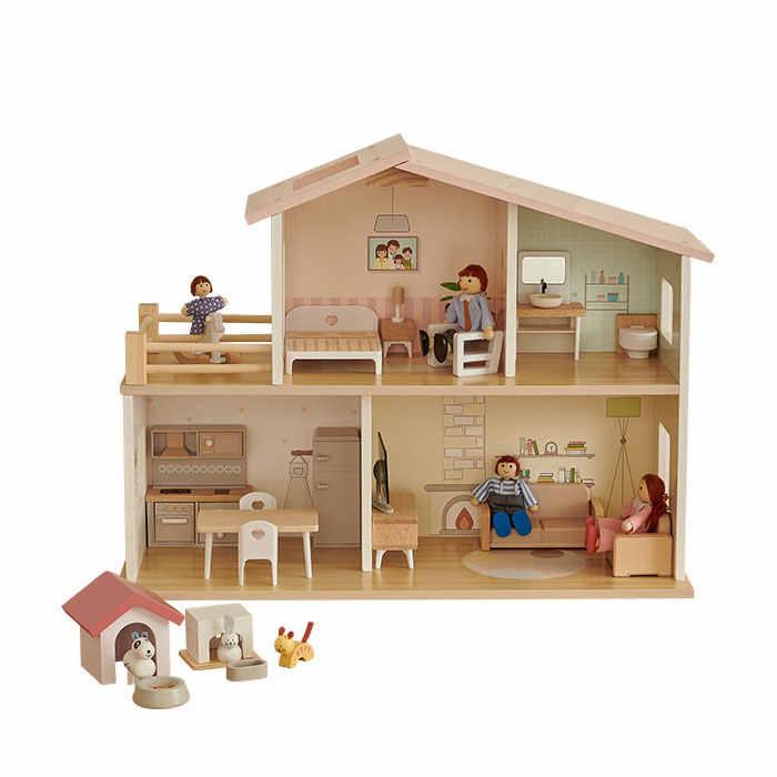 楽天市場】Herwig ヘアビック社 ドールハウス用 人形 7人家族セット