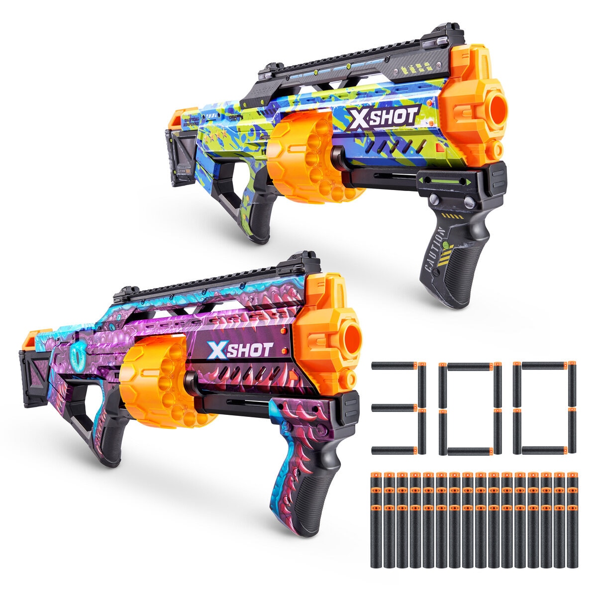 Zuru エックスショット X-Shot トイガン 2個パック 300発 Zuru エックスショット X-Shot トイガン 2個パック 300発快適