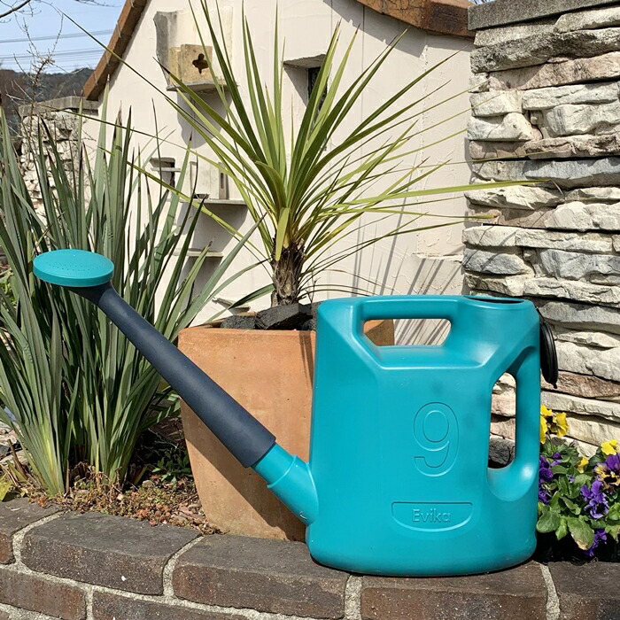 楽天市場 Farm エヴィーカ ジョーロpro 9リットル ぺトロールブルー アウトドア用プラスチックカン じょうろ ジョーロ ジョウロ おしゃれ ガーデニング雑貨 ガーデニング ホームデコ プラス