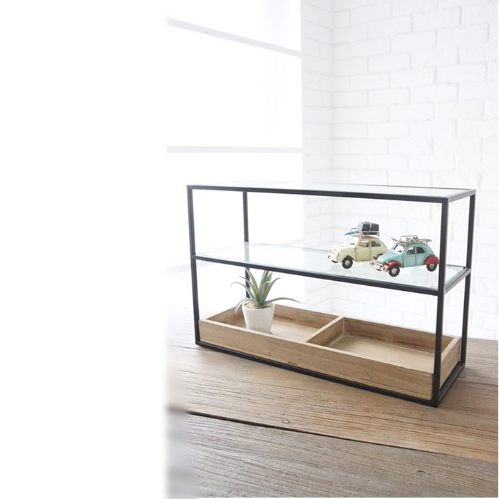 楽天市場】グリニッチグラスシェルフL BC-18【アリスの時間】COVENT