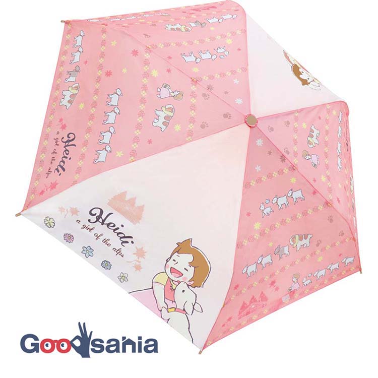 【送料無料】 ジェイズプランニング 折畳傘 アルプスの少女ハイジ フラワーピンク 親骨 53cm 90467 ( 折り畳み傘 折畳み 傘 53センチ コンパクト 携帯 可愛い おしゃれ キャラクター ハイジ キッズ 子供用 )画像
