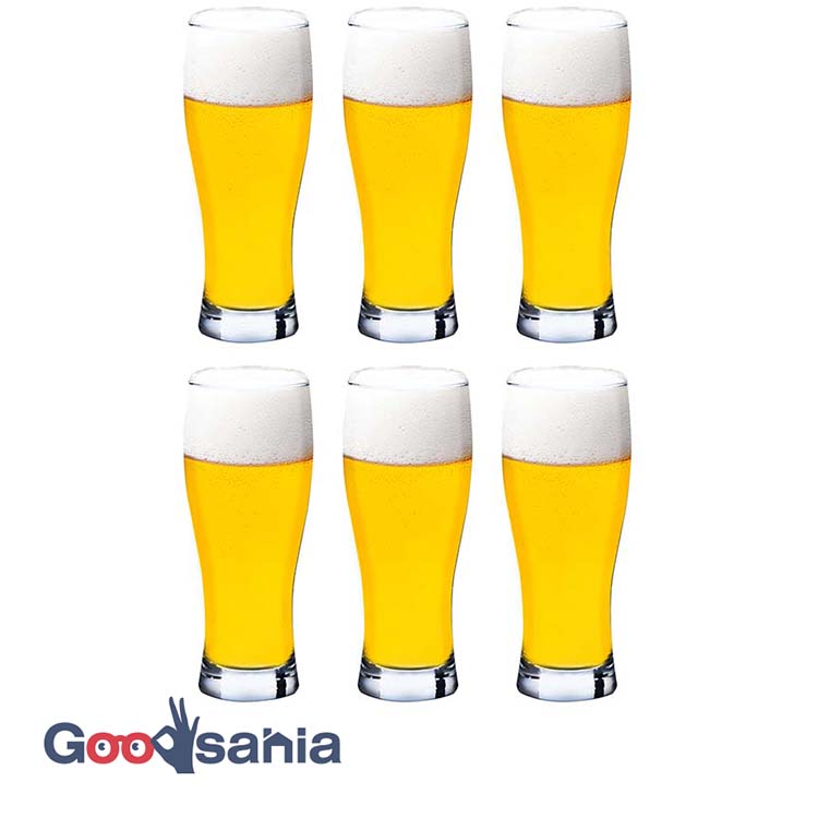 楽天市場】【送料無料】キングクリスタル ビールグラス 4個