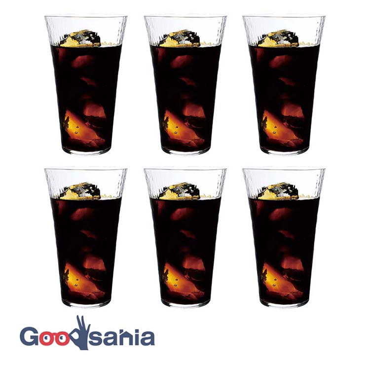 【送料無料】 東洋佐々木ガラス グラス 薄葉 タンブラー 435ml セット販売 6個入 日本製 食洗機対応 割れにくい ガラスコップ コップ ビールグラス B-21314CS ( おしゃれ 食洗機 ガラス うすい 薄張り )