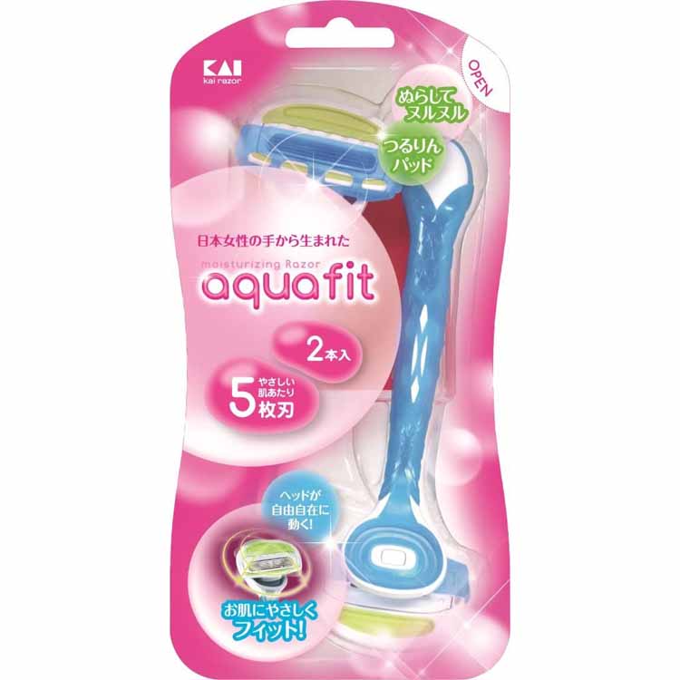 貝印 日本女性の手から生まれたアクアフィット５枚刃３本 まとめ買いがお得110個 4901331017124.jpg