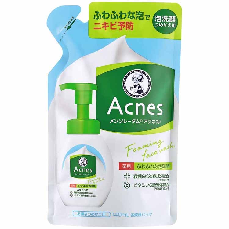 楽天市場】メンソレータム アクネス ニキビ予防 薬用ふわふわ泡