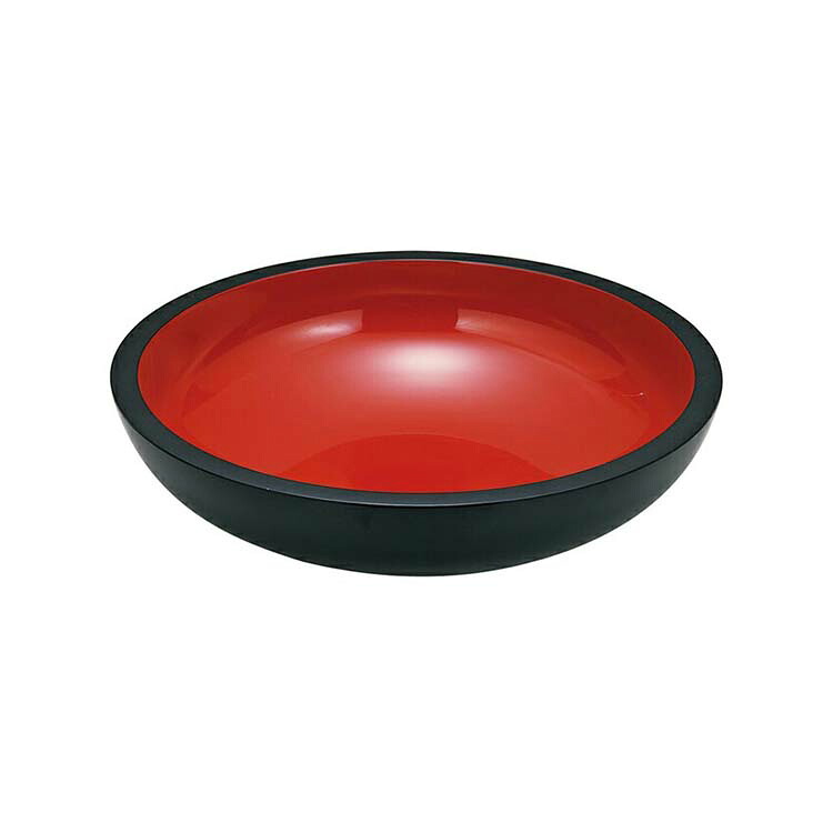 【送料無料】 宮本産業 鉢 こね鉢 18.0 黒内朱 φ54×14cm