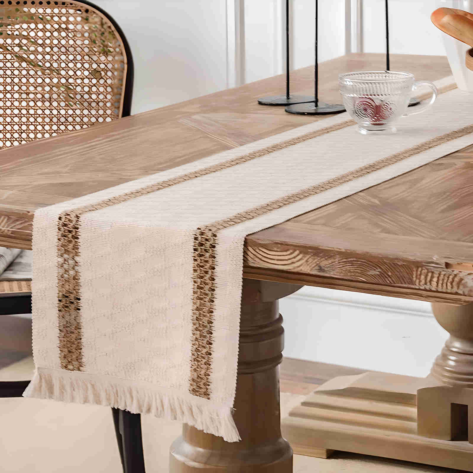 【楽天市場】テーブルセンター テーブル ランナー テーブルランナー おしゃれ かわいい 北欧 長方形 1枚 フリンジ テーブルセンター