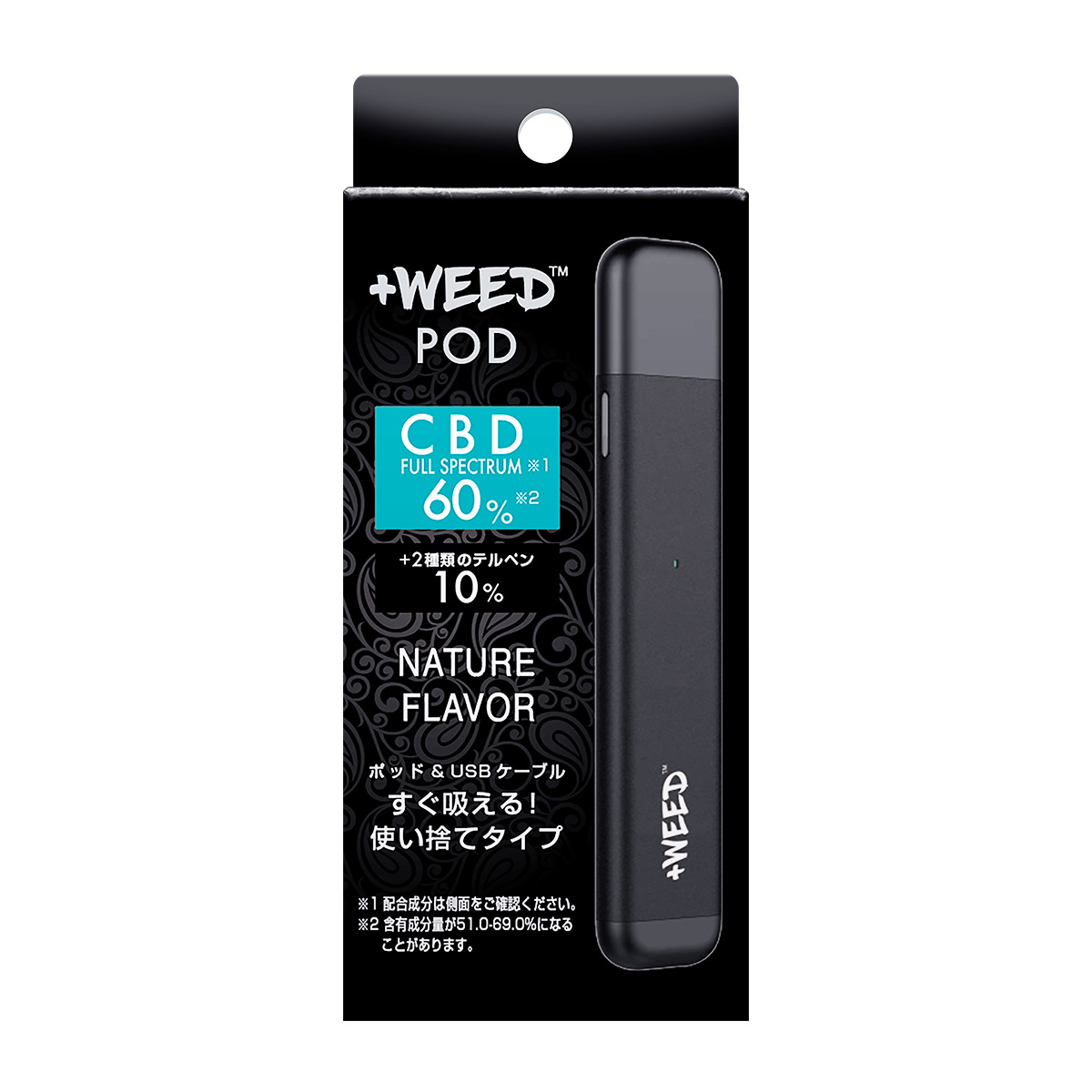 25％OFF +weedピーチシャンパンCBD300mg 10ml 充填用アトマイザー veme.fi