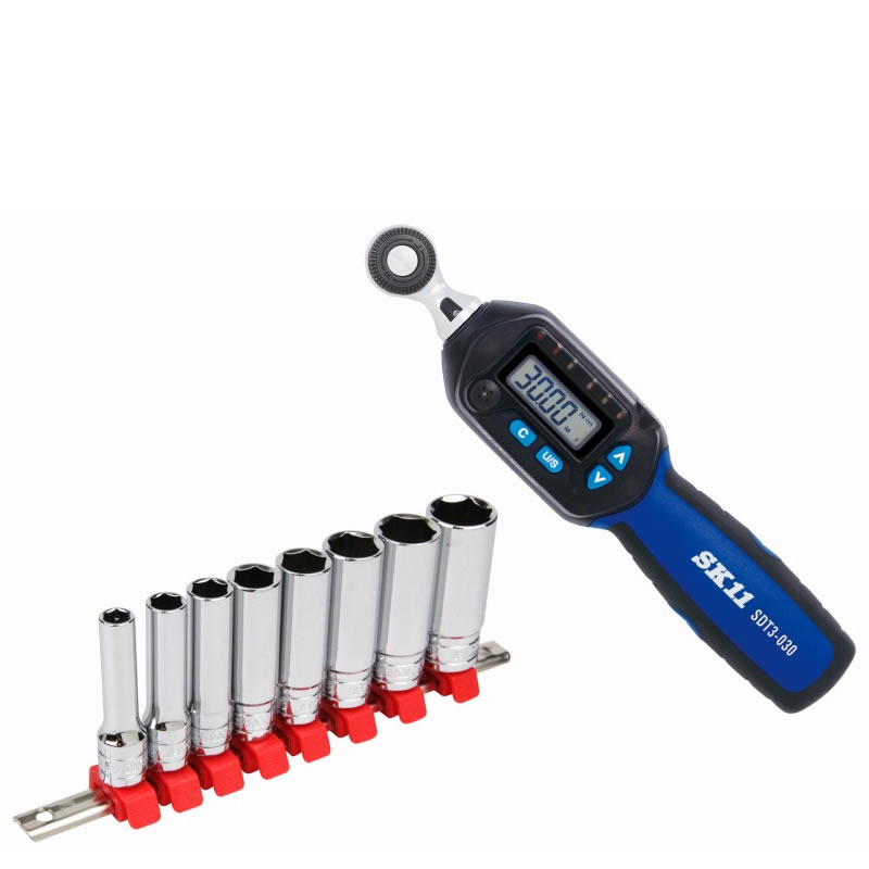 楽天市場】【即日出荷】藤原産業 SK11 デジタルトルクレンチ＆ソケット