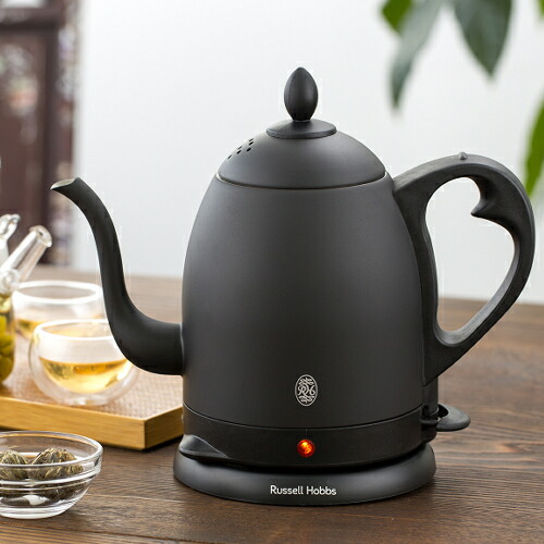 【新品】ラッセルホブス カフェケトル マットブラック 保証書あり Russell Hobbs（ラッセルホブス）カフェケトル 0.8L マット