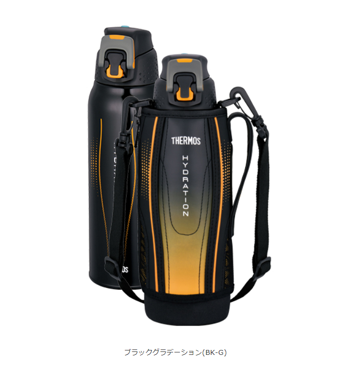 G New 1002 F Bk Water Bottle Vacuum Insulation 1 0l Black Gradation Ffz Bicycle Accessories Sporting Goods