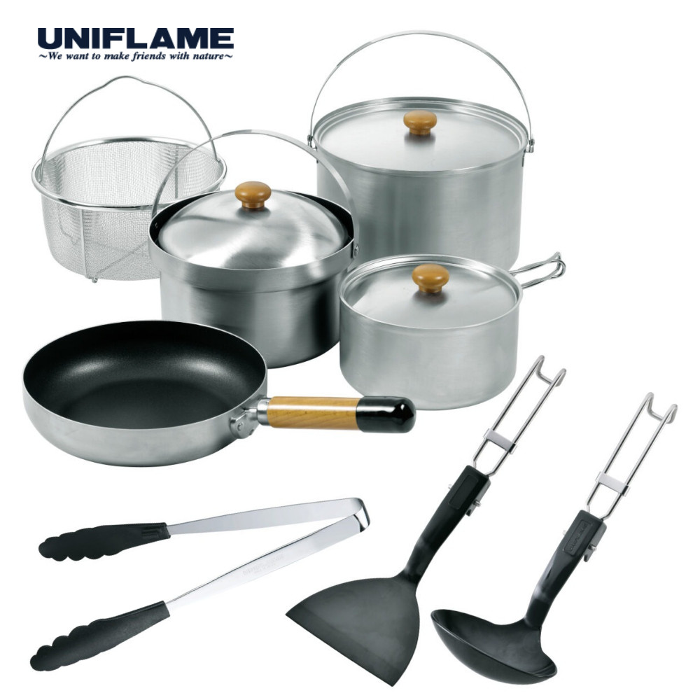 UNIFLAME fan5 DX 調理器具セット　ユニフレーム Amazon.co.jp: ユニフレーム 調理器具セット fan5DX クラッド