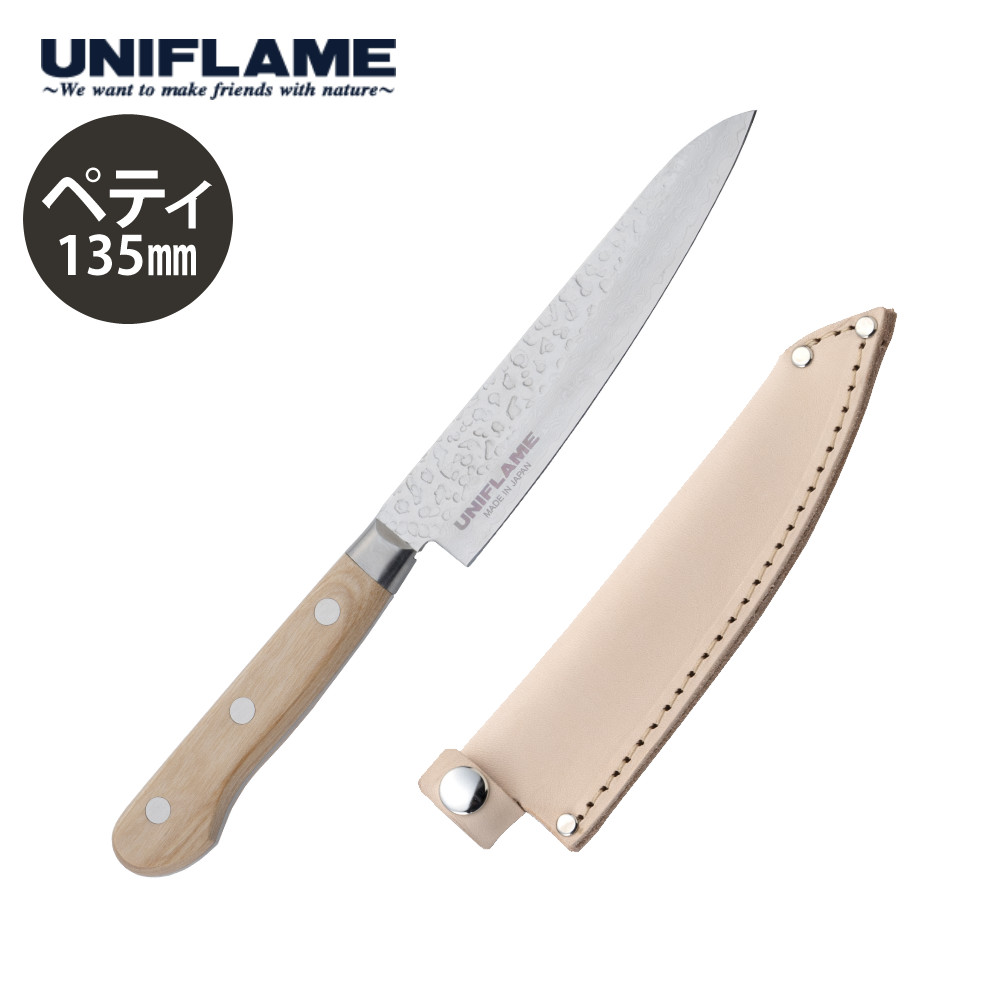ユニフレーム 包丁 ナイフ UF ダマスカス ペティ 135mm 2026年限定 UNIFLAME 414088 専用シース付属 ダマスカス鋼 ペティナイフ