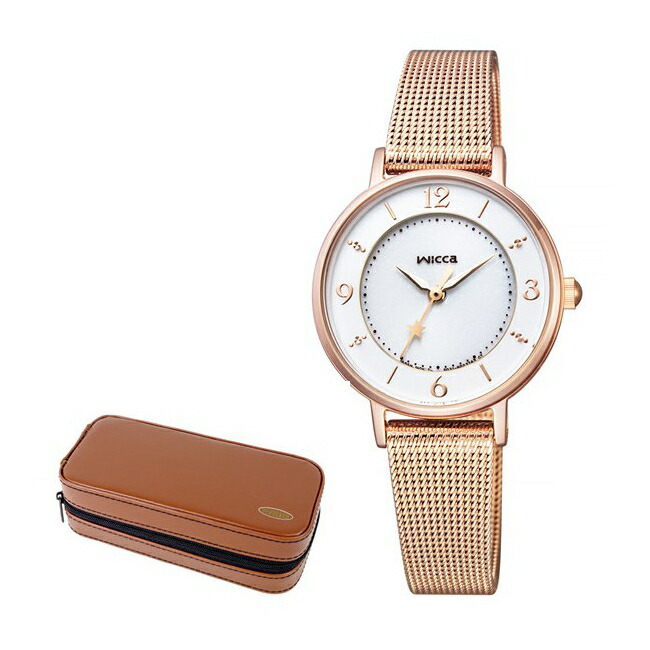 早割クーポン 楽天市場 時計ケース付 国内正規品 シチズン Citizen 腕時計 Kp3 465 13 ウィッカ Wicca レディース ステンレスバンド ソーラー アナログ ホームショッピング 在庫一掃 Covenant Tech Net