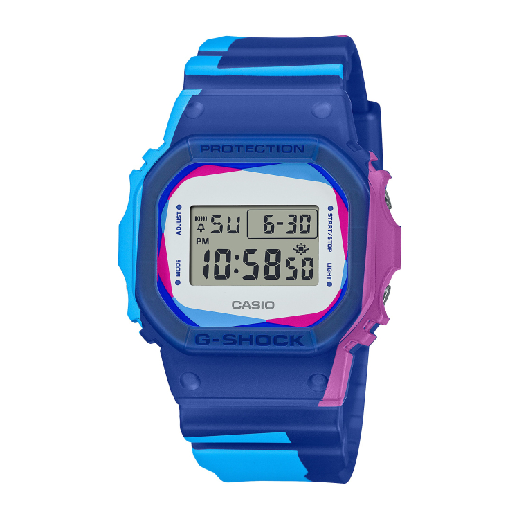 メンズ腕時計 カシオ CASIO 腕時計 DWE-5600PR-2JR ジーショック G-SHOCK メンズ OVER PRINT クオーツ デジタル  樹脂バンド メーカー保証1年間 （国内正規品）：ホームショッピング