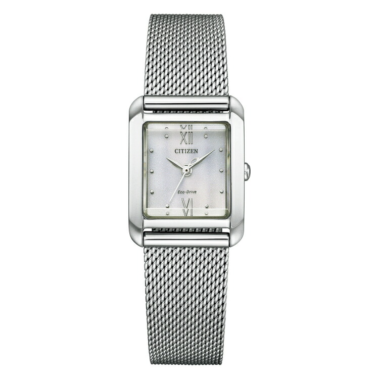 シチズン CITIZEN 腕時計 EW5590-62A エル L レディース エコ・ドライブ Square Collection アナログ ステンレスバンド ソーラー（国内正規品）
