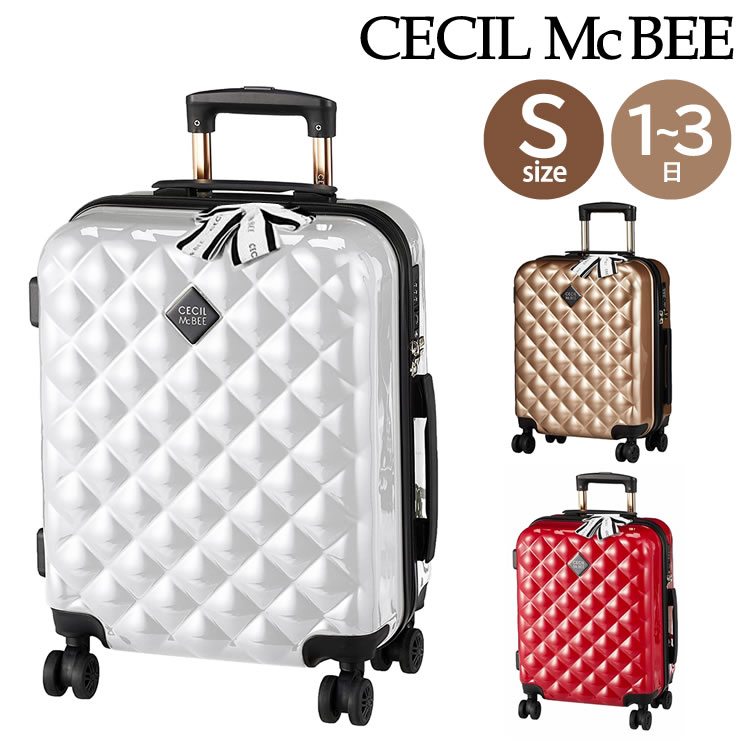 1泊 3泊 国内旅行 Cecil Mcbee セシルマクビー キルト風キャリーケース Sサイズ 35l 機内持ち込み可 キャリーバッグ レディース Cm12 4 ラッピング不可 短めの 海外旅行 にも オシャレ旅行 インスタ映え ギャル 定番の冬ギフト