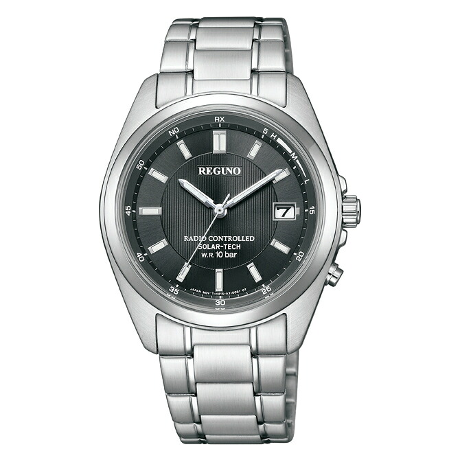 シチズン CITIZEN 腕時計 KS3-115-51 レグノ REGUNO ソーラー電波 メンズ ステンレスバンド アナログ ソーラー電波（国内正規品）