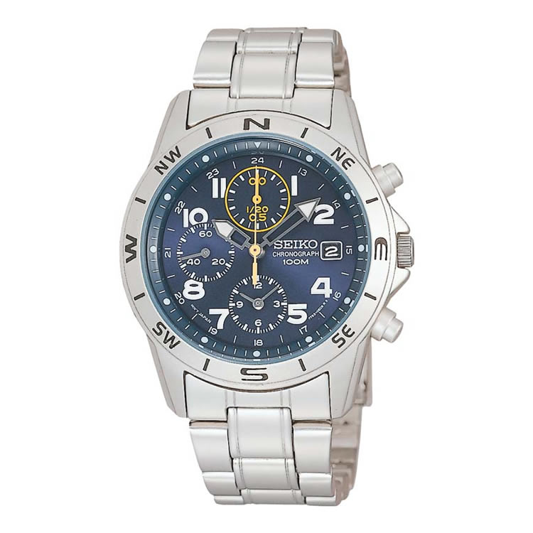 （正規逆輸入品）セイコー SEIKO 腕時計 海外モデル SND379P1(SND379P) SZER018 メンズ 海外セイコー クオーツ ステンレスバンド 多針アナログ メーカー保証3年 9,636円