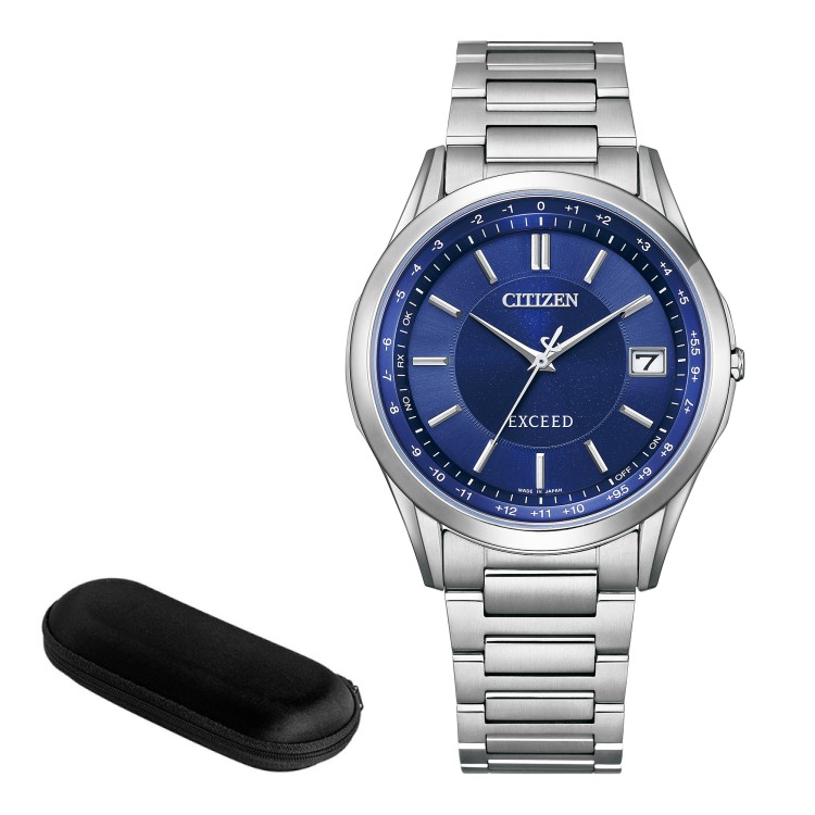 （時計ケース付）シチズン CITIZEN 腕時計 CB1110-61L エクシード EXCEED メンズ ペアモデル エコ・ドライブ 電波時計 ダイレクトフライト ソーラー電波 チタンバンド アナログ（国内正規品）