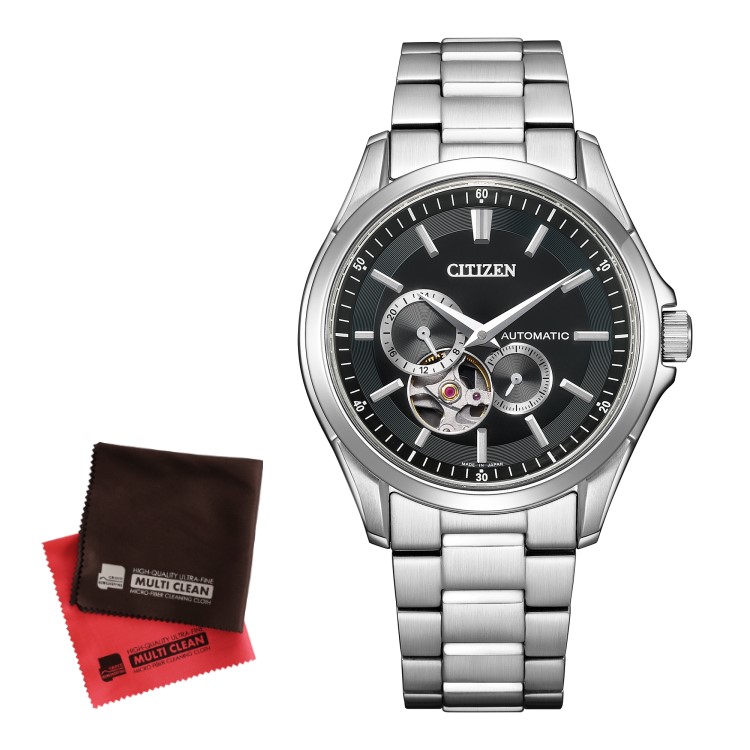 （お手入れクロス付）シチズン CITIZEN 腕時計 NP1010-78E シチズンコレクション CITIZEN COLLECTION メンズ メカニカル オープンハート 自動巻き(手巻付) ステンレスバンド アナログ（国内正規品）