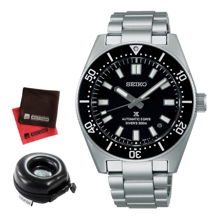 （丸型時計ケース・クロス付）セイコー プロスペックス SEIKO PROSPEX 腕時計 SBDC197 メンズ メカニカルダイバーズ 1965 ヘリテージ コアショップ専用 自動巻き(手巻付) ステンレスバンド アナログ メーカー保証3年（国内正規品）