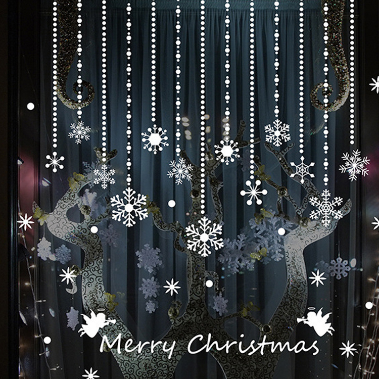 楽天市場 ウォールステッカークリスマスス 窓ガラス 雪の結晶 雪花