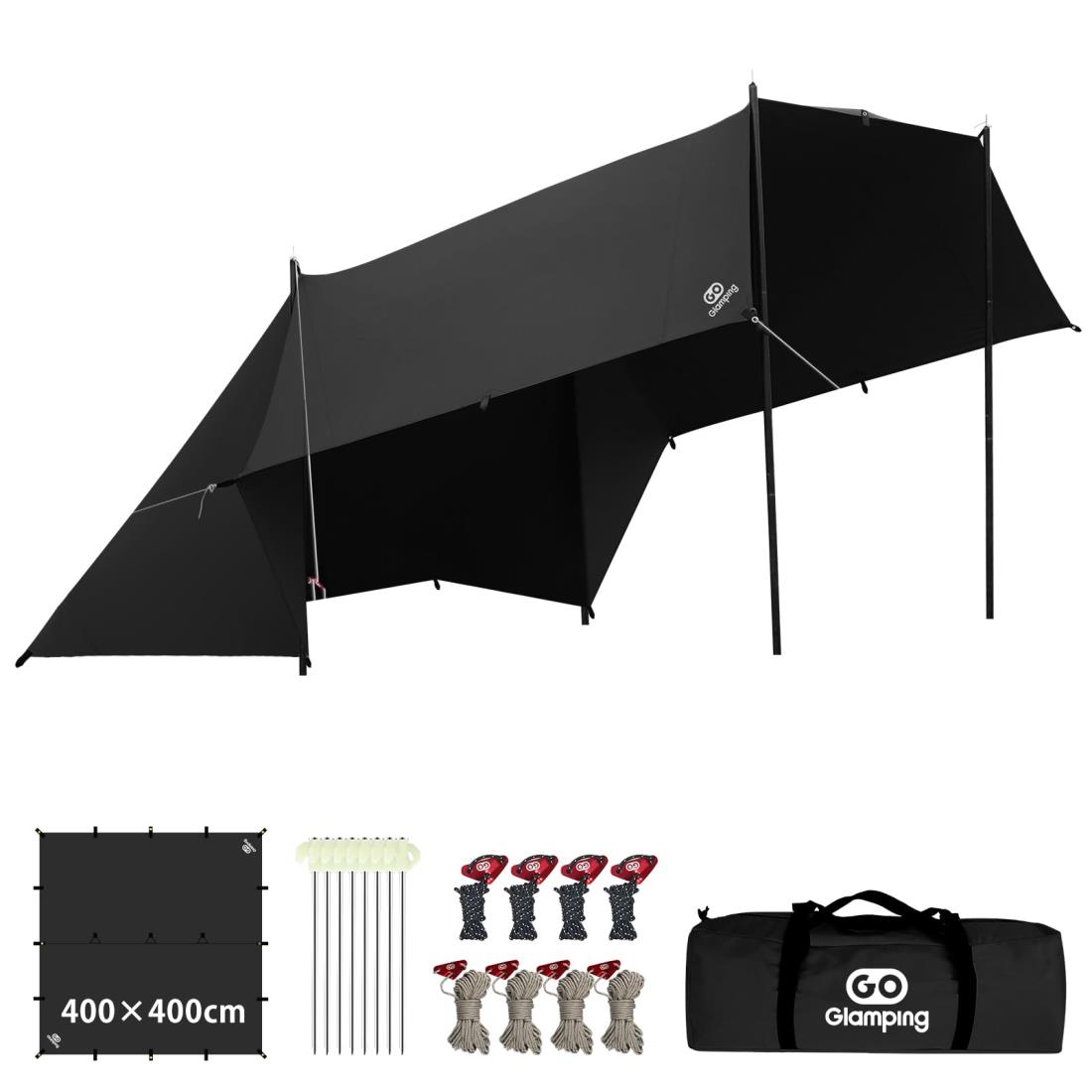 楽天市場】GOGlamping テント ツーリングドームテント TC ソロ 1
