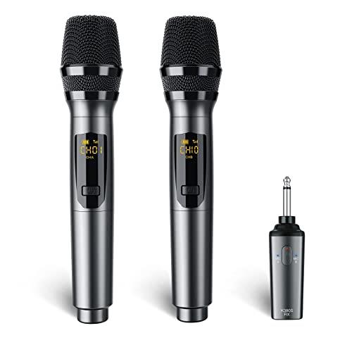 KITHOUSE ワイヤレスマイク K380A Amazon.com: Kithouse K380A Wireless Microphones - Dual UHF