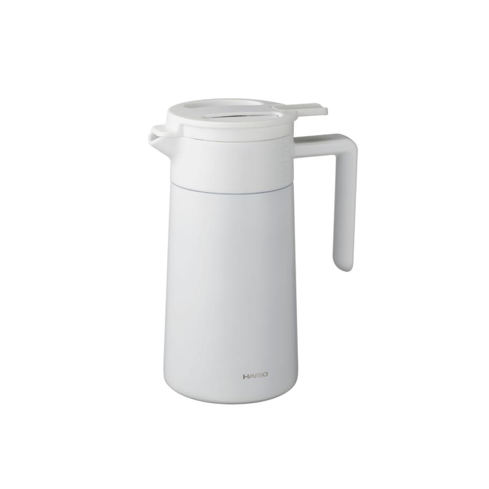 HARIO(ハリオ) セ ラミックコーティング 真空 二重 保温ポット 実用容量 600ml コーヒーサーバー ホワイト CHP-600-W