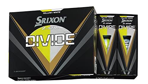 DUNLOP ダンロップゴルフボール SRIXON Z-STAR DIVIDE 2023年模範例 1十二(12個入り口・入口) イエ 置き目/白いこと