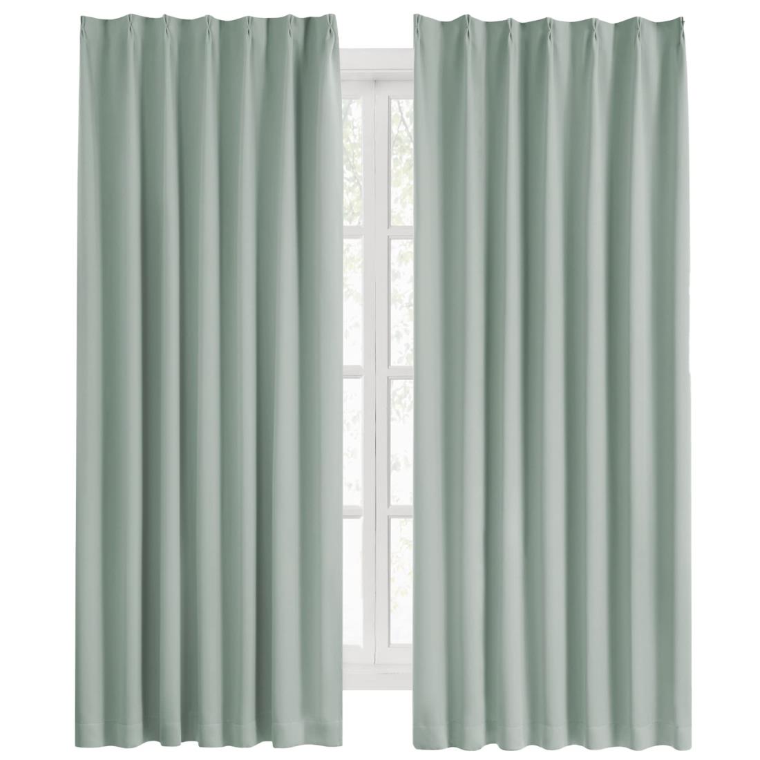 楽天市場】Hansleep カーテン 1級遮光 幅100cm×丈185cm 2枚組 ストーン