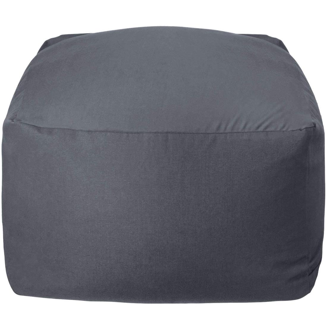 Homwarm ビーズクッション 怠惰なソファ 特大(55&times;55&times;35cm) 疲労解消 健康 安全 無味 カバー取り外し 洗濯可能 座り オールシーズン適用 0.3mm-0.5mm極小ビーズ 豆袋座布団 (グレー, S)｜Homey Store 店