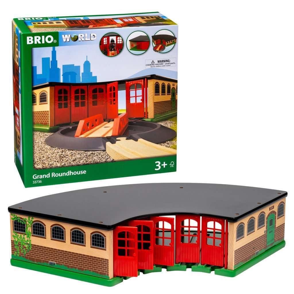 BRIO (ブリオ) 大型車庫 33736 対象年齢 3歳~ 【おもちゃ 玩具 木製おもちゃ 情景パーツ プレゼント（誕生日/ク リ ス マ ス）】