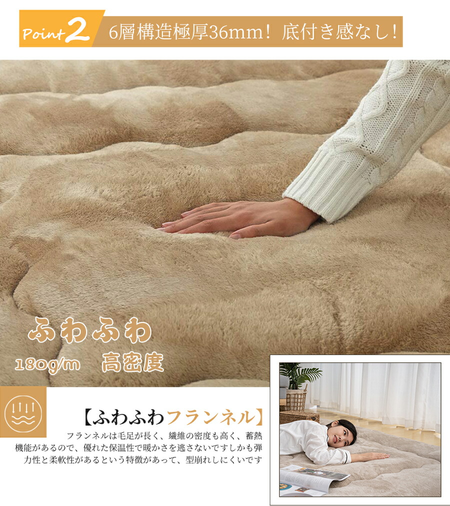 こたつ敷き布団 極厚ラグ 正方形 190×190cm コタツ敷布団 カーペット ...