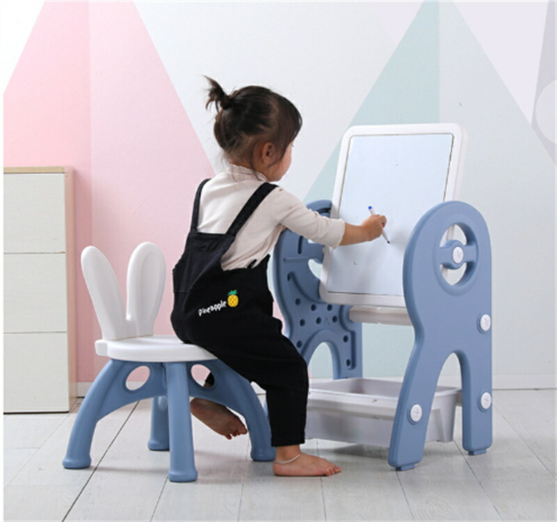 キッズテーブルセット お絵かきボード 子供テーブル いす ビルディングブロック机 積み木 お絵描き ボード 落書き 知育玩具｜Hompart
