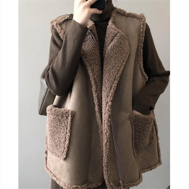 楽天市場】ボアベスト ムートン L もこもこ 2XL フェイクレザー