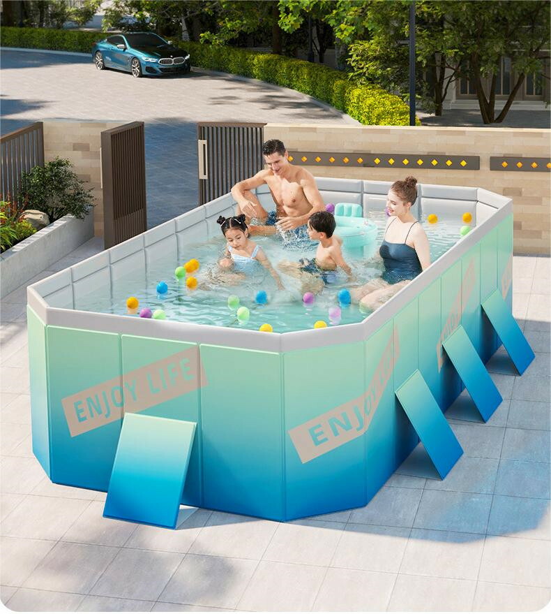 楽天市場】プール 大型 折りたたみ式 空気入れ不要 家庭用 子供