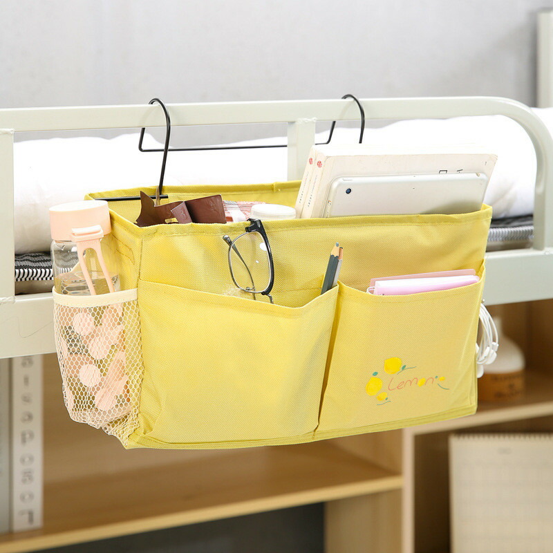 楽天市場】ポケットベッドサイド マルチ 収納 ポケット ヘッドボードに