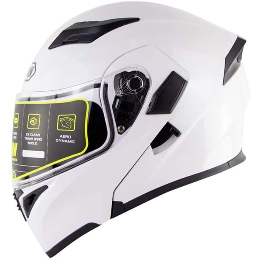 楽天市場 システムヘルメット バイクヘルメット 送料無料 フルフェイスヘルメット オープンフェイスヘルメット M Xxl 男女兼用 Soman 955 白 Homraku 楽天市場店