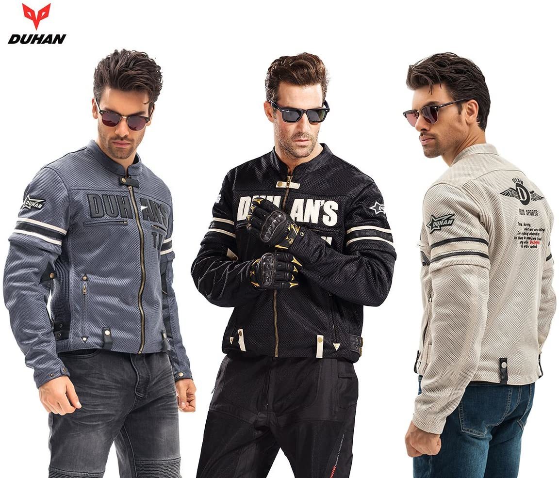 自動自転車ウインドブレーカー ライディングジャケット 春季夏秋費用 メッシュ 通気 メンズ プロテクター据え置く 3時期 ウイング脱着可 M Xxl Duhan バイクジャケット 春夏秋用 M L Xl Xxl Damienrice Com